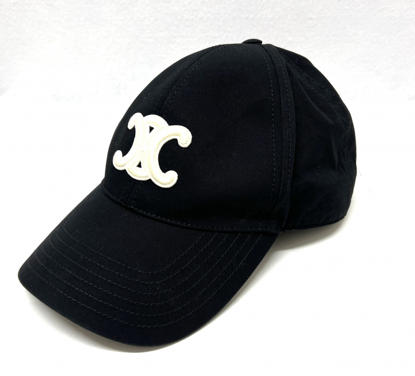 CELINE セリーヌ トリオンフ 黒 キャップ
