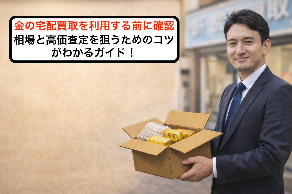 金の宅配買取を利用する前に確認・相場と高価査定を狙うためのコツがわかるガイド！