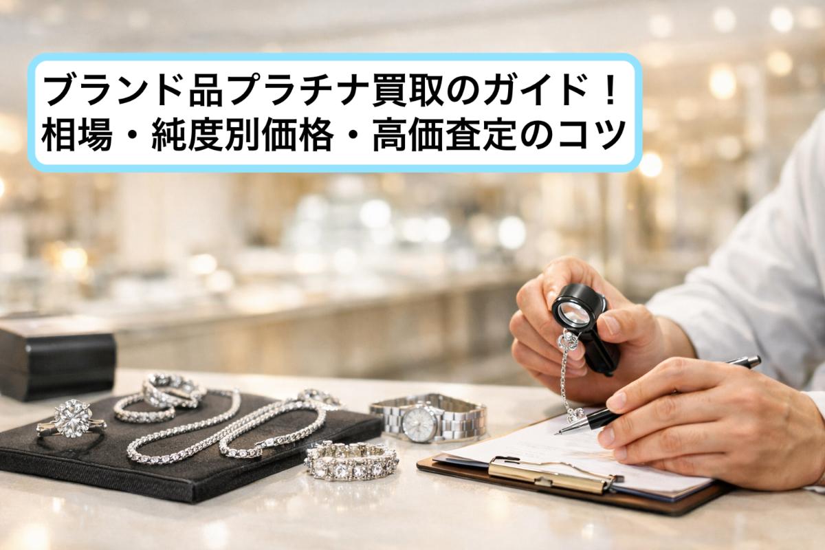 ブランド品プラチナ買取のガイド！相場・純度別価格・高価査定のコツ