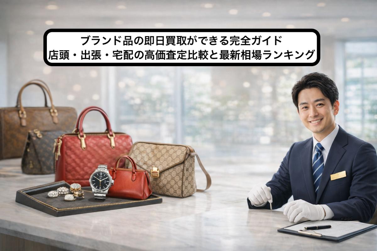 ブランド品の即日買取ができる完全ガイド｜店頭・出張・宅配の高価査定比較と最新相場ランキング