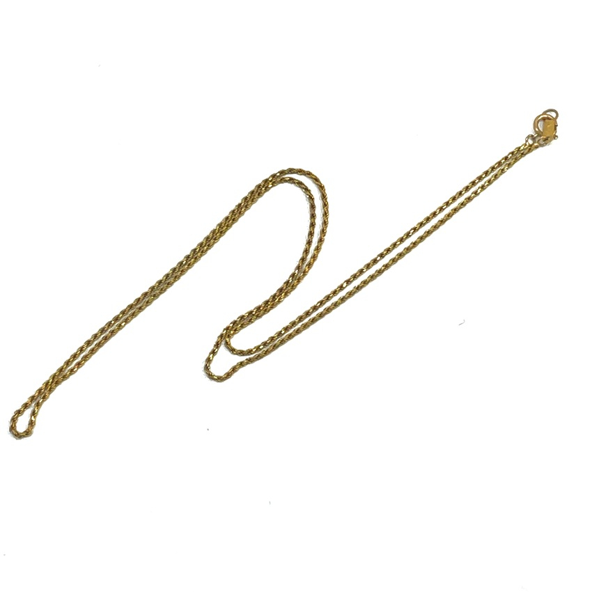 K18刻印 スクリュー ネックレス