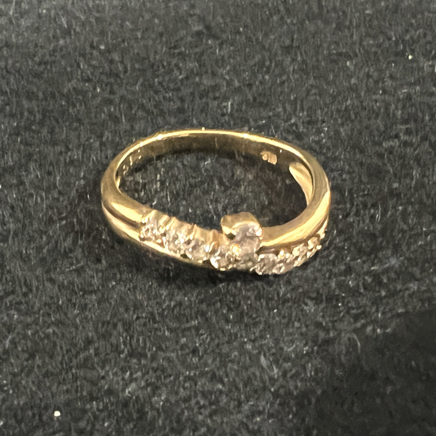 K18　リング　ダイヤモンド0.3ct