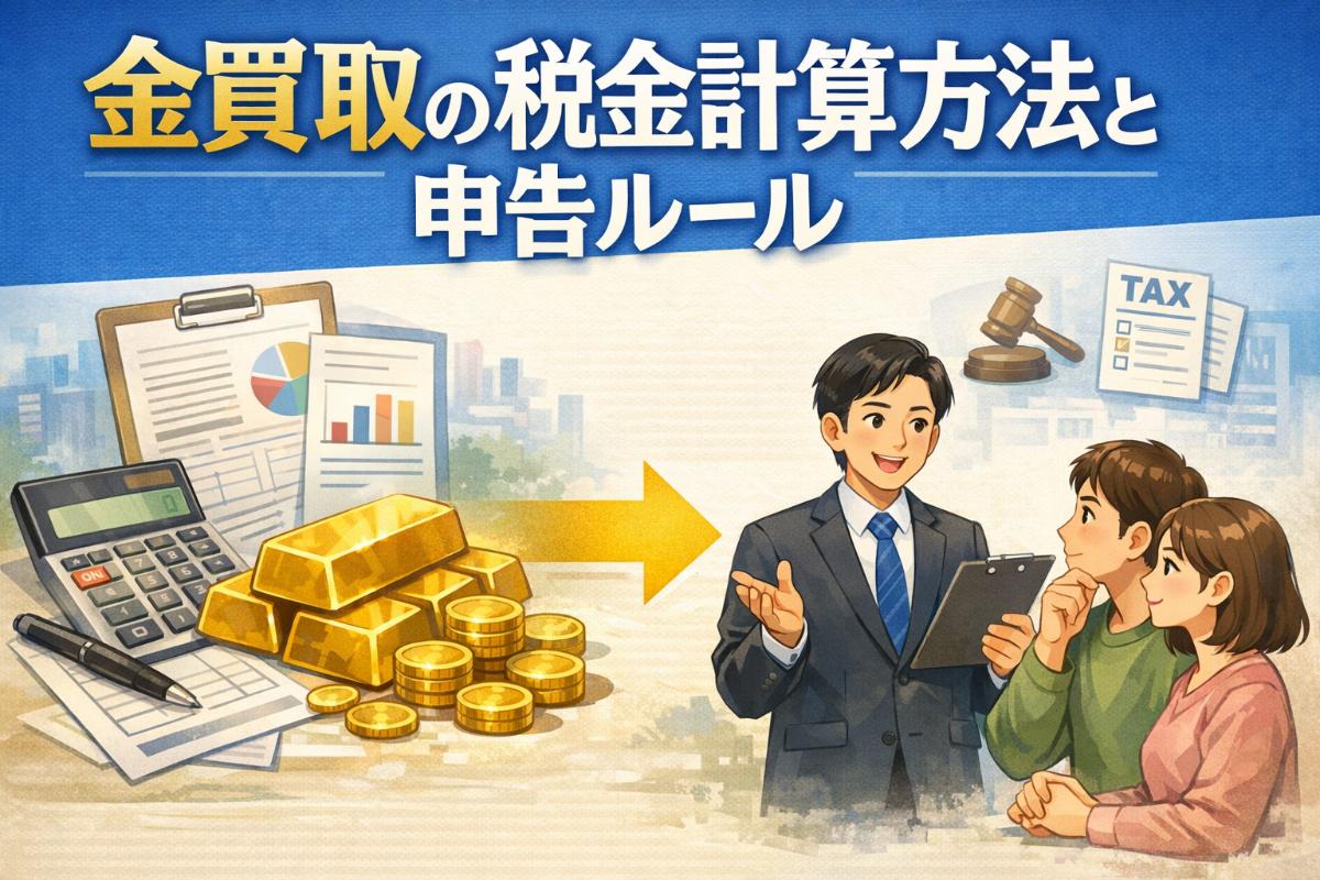 金買取の税金計算方法と申告ルール完全解説｜非課税条件や実例でわかるポイント