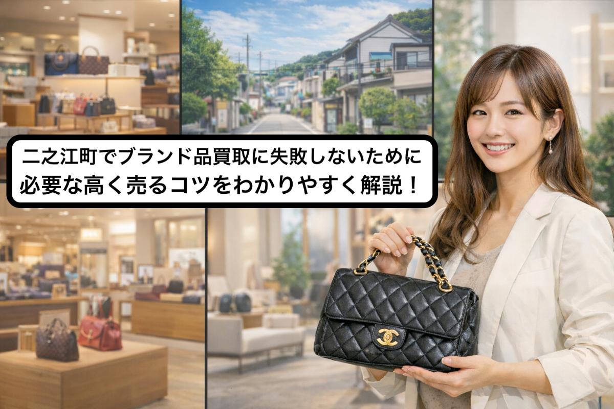 二之江町でブランド品買取に失敗しないために必要な高く売るコツをわかりやすく解説!