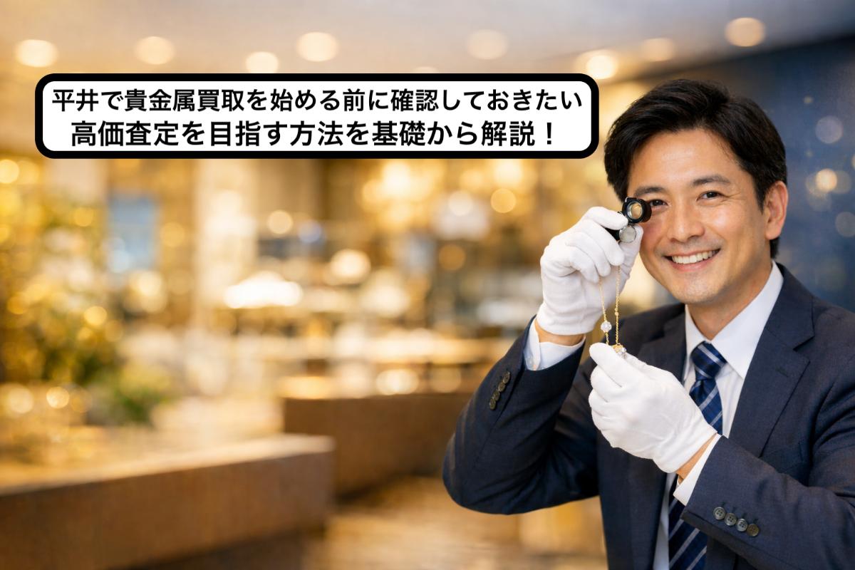 平井で貴金属買取を始める前に確認しておきたい高価査定を目指す方法を基礎から解説!