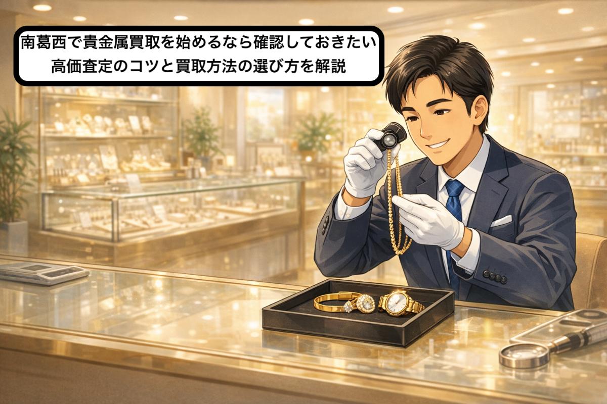 南葛西で貴金属買取を始めるなら確認しておきたい高価査定のコツと買取方法の選び方を解説