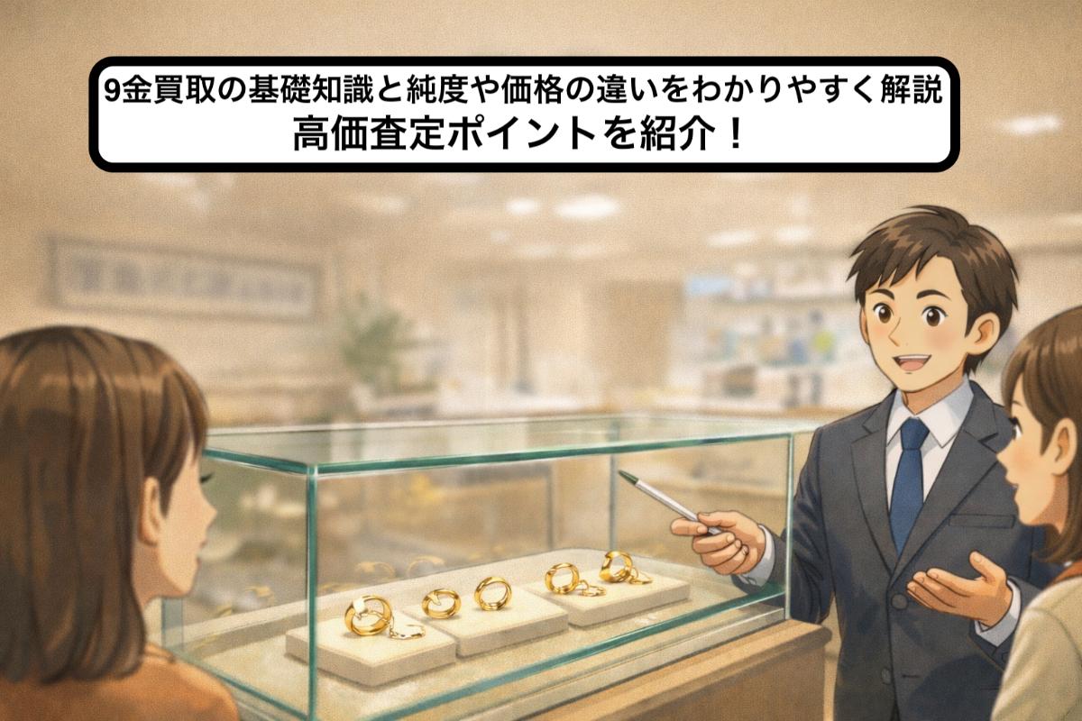 9金買取の基礎知識と純度や価格の違いをわかりやすく解説｜高価査定ポイントを紹介！