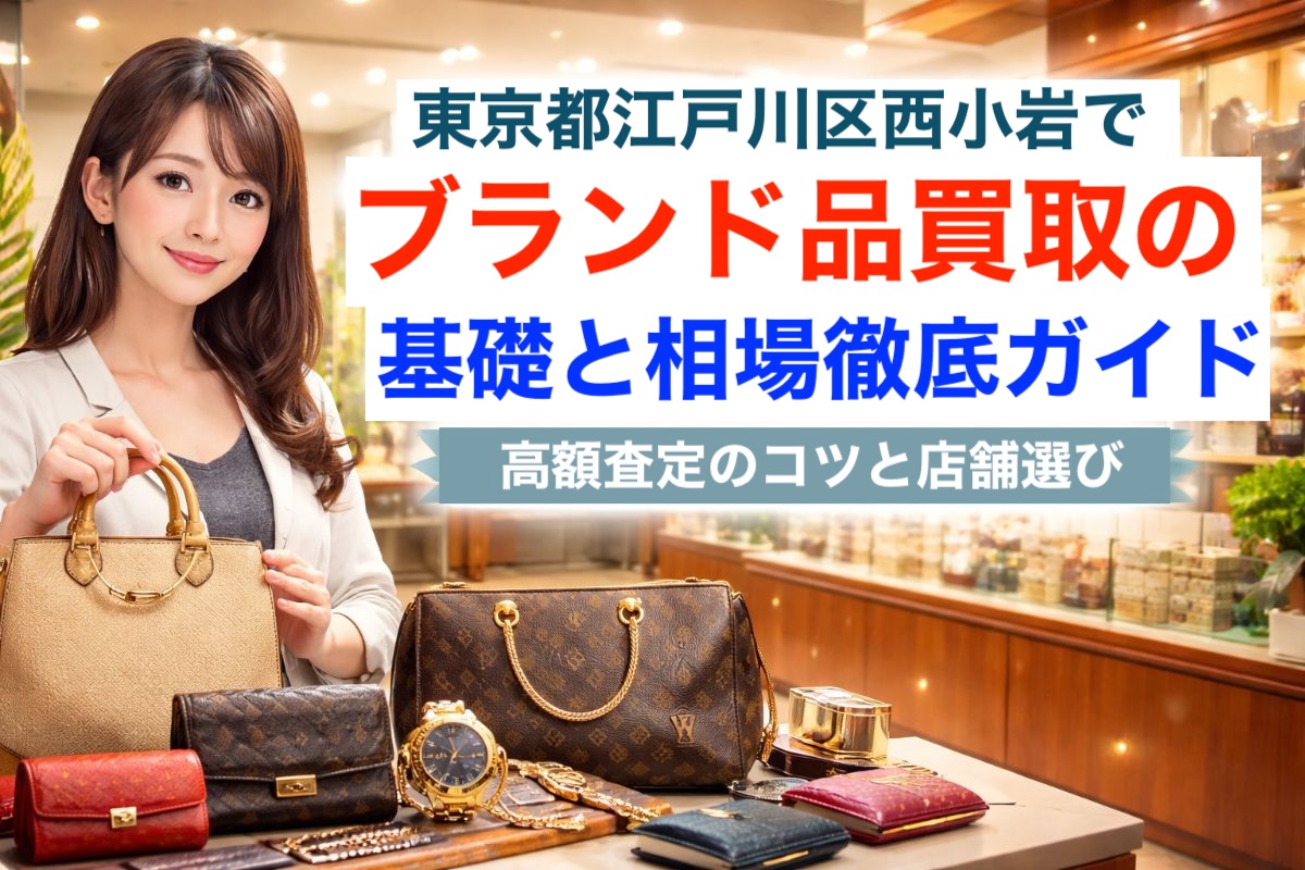 東京都江戸川区西小岩でブランド品買取の基礎と相場徹底ガイド｜高額査定のコツと店舗選び