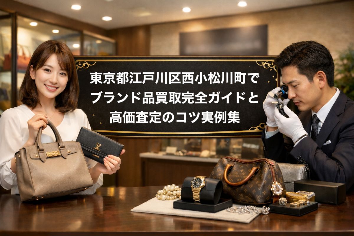 東京都江戸川区西小松川町でブランド品買取完全ガイドと高価査定のコツ実例集