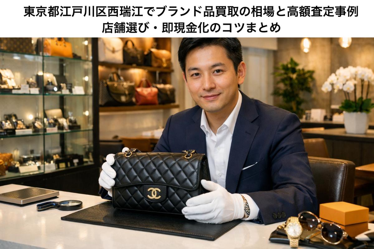 東京都江戸川区西瑞江でブランド品買取の相場と高額査定事例｜店舗選び・即現金化のコツまとめ