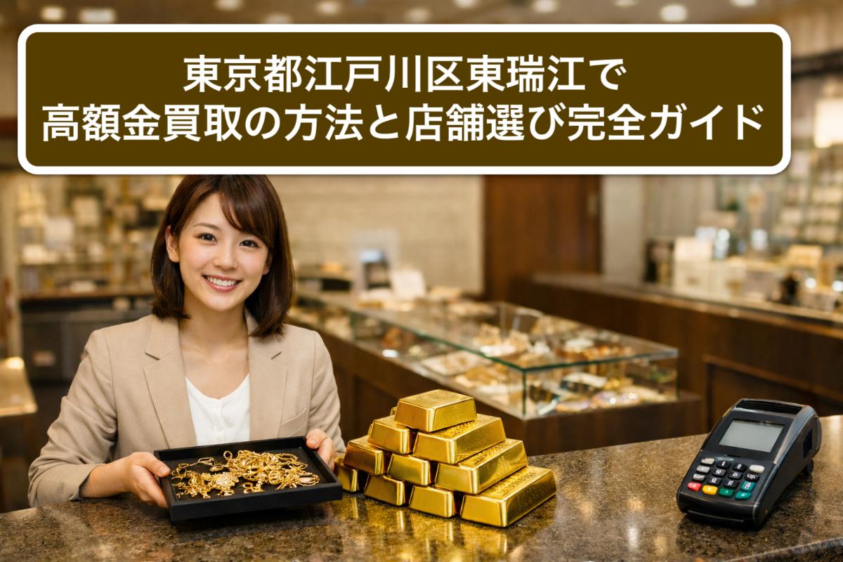 東京都江戸川区東瑞江で高額金買取の方法と店舗選び完全ガイド
