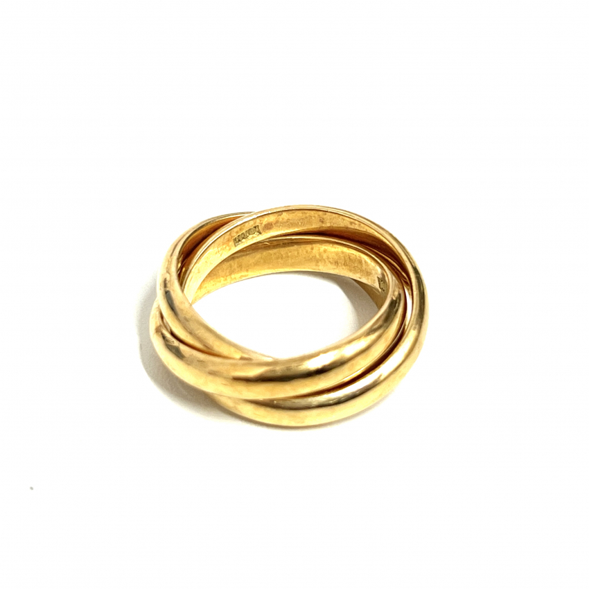 K18　リング　３連