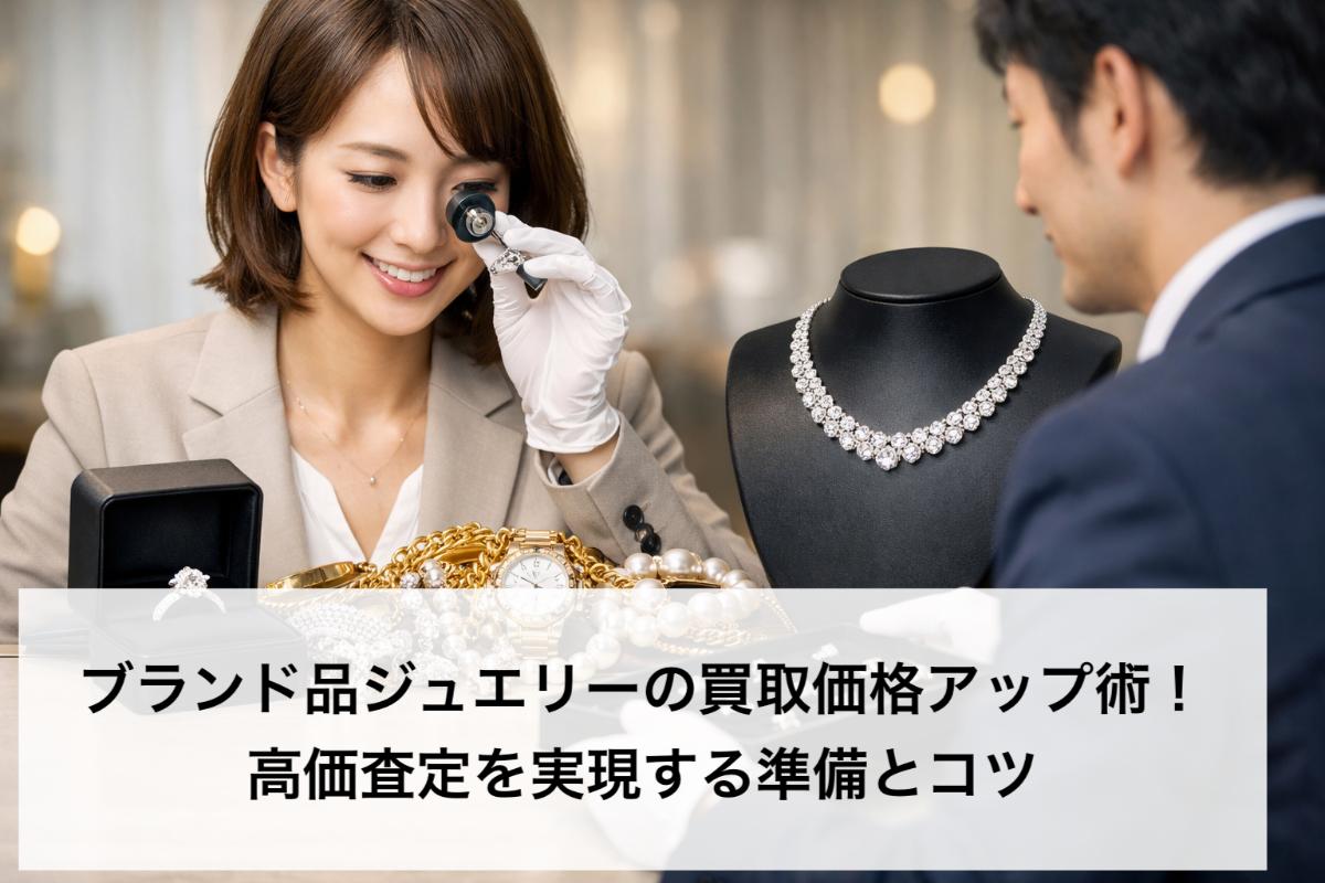 ブランド品ジュエリーの買取価格アップ術!高価査定を実現する準備とコツ