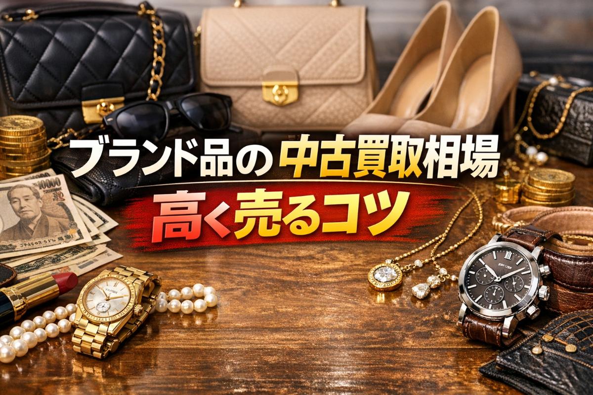 ブランド品の中古買取ガイド!相場・高く売るコツ・業者比較を解説