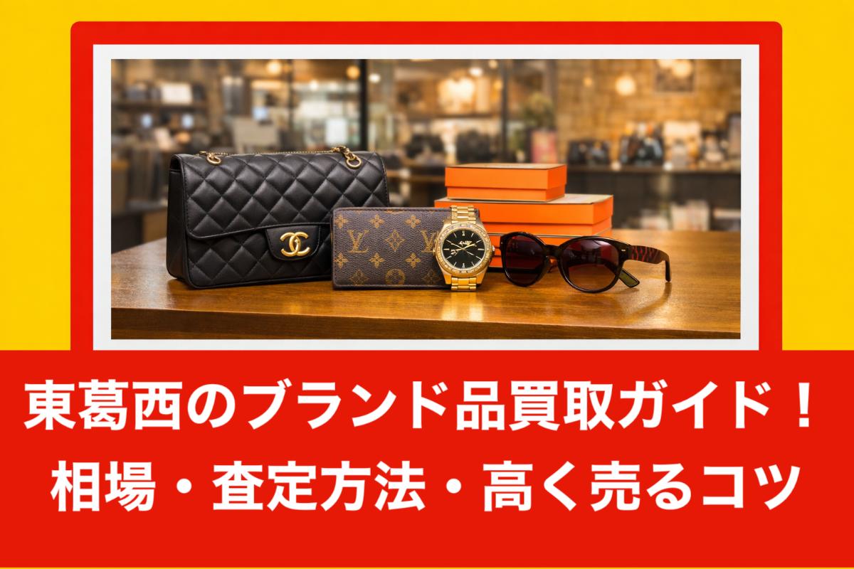 東葛西のブランド品買取ガイド!相場・査定方法・高く売るコツ