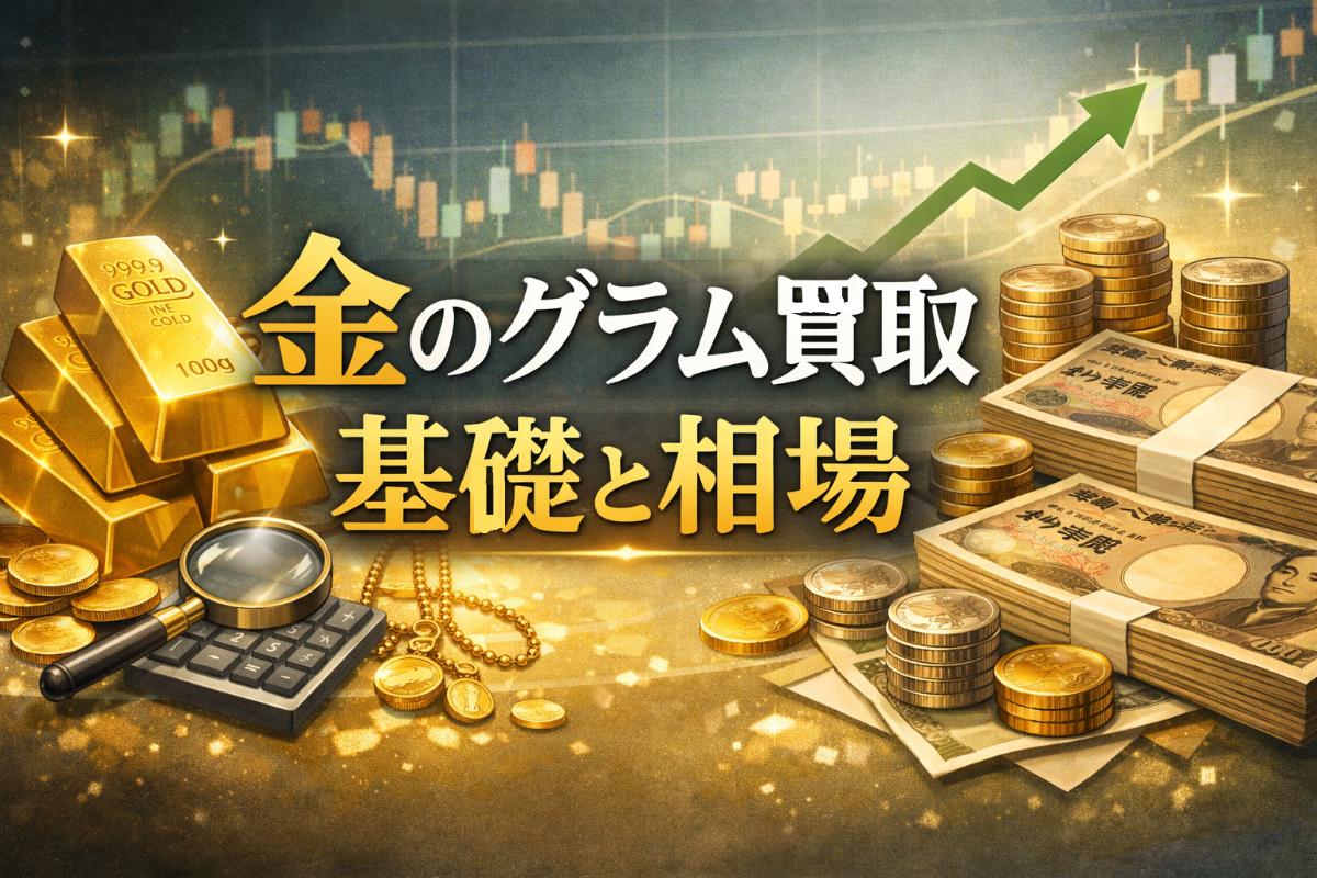 金のグラム買取の基礎知識と買取相場を徹底解説|業者の選定基準と高価査定のコツも