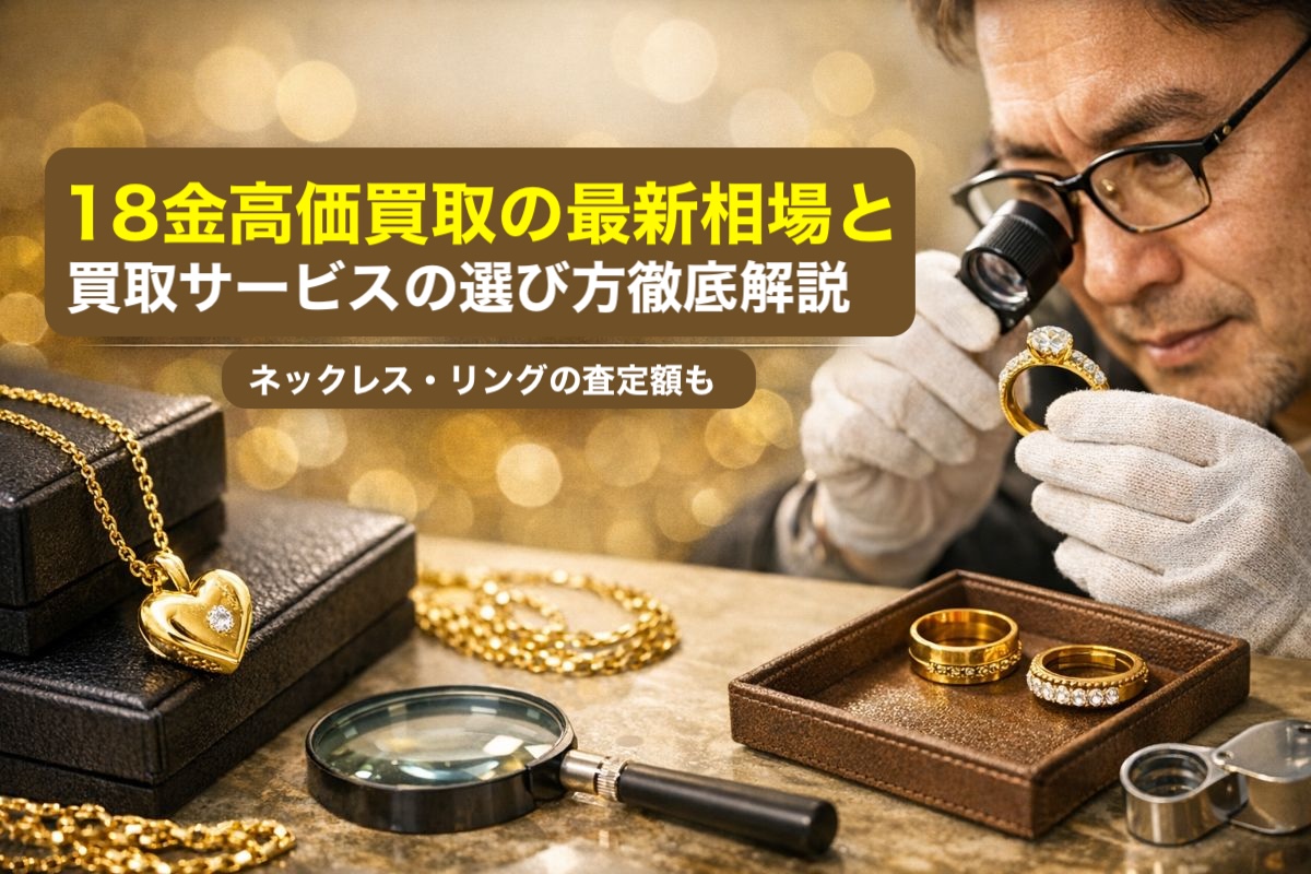 18金高価買取の最新相場と買取サービスの選び方徹底解説|ネックレス・リングの査定額も
