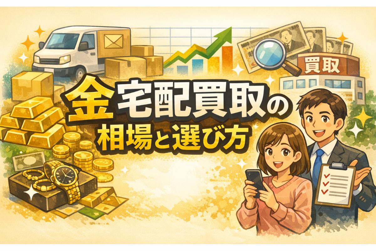 金の宅配買取の相場と業者の選び方徹底解説|入金までの流れと効果買取のコツもわかる