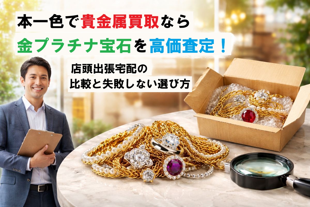 本一色で貴金属買取なら金プラチナ宝石を高価査定！店頭出張宅配の比較と失敗しない選び方