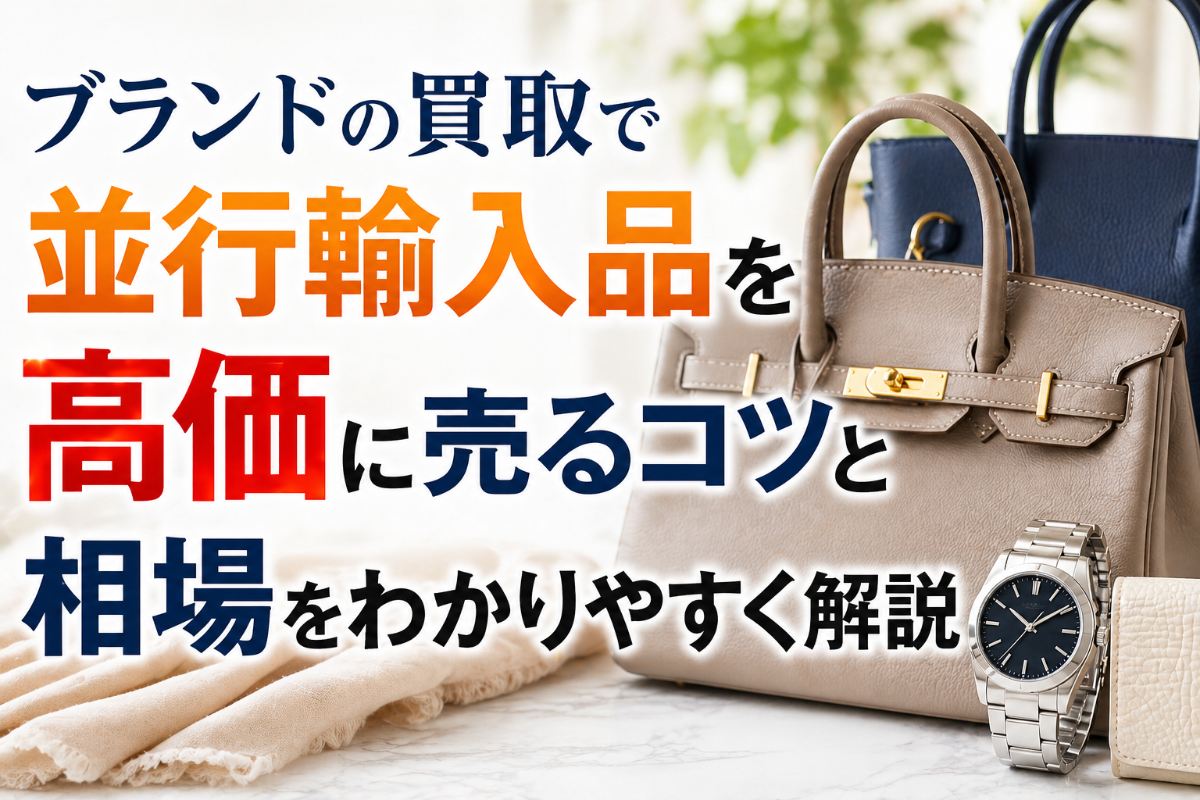 ブランドの買取で並行輸入品を高価に売るコツと相場をわかりやすく解説