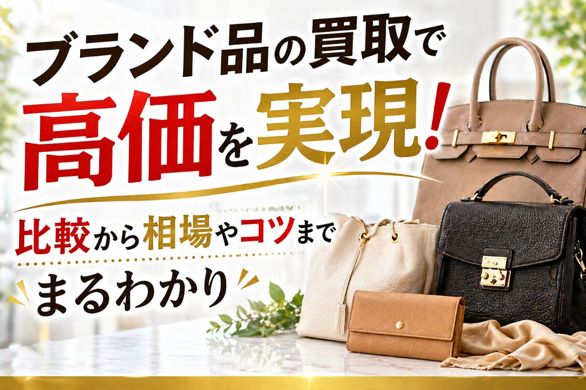 ブランド品の買取で高価を実現!比較から相場やコツまでまるわかり