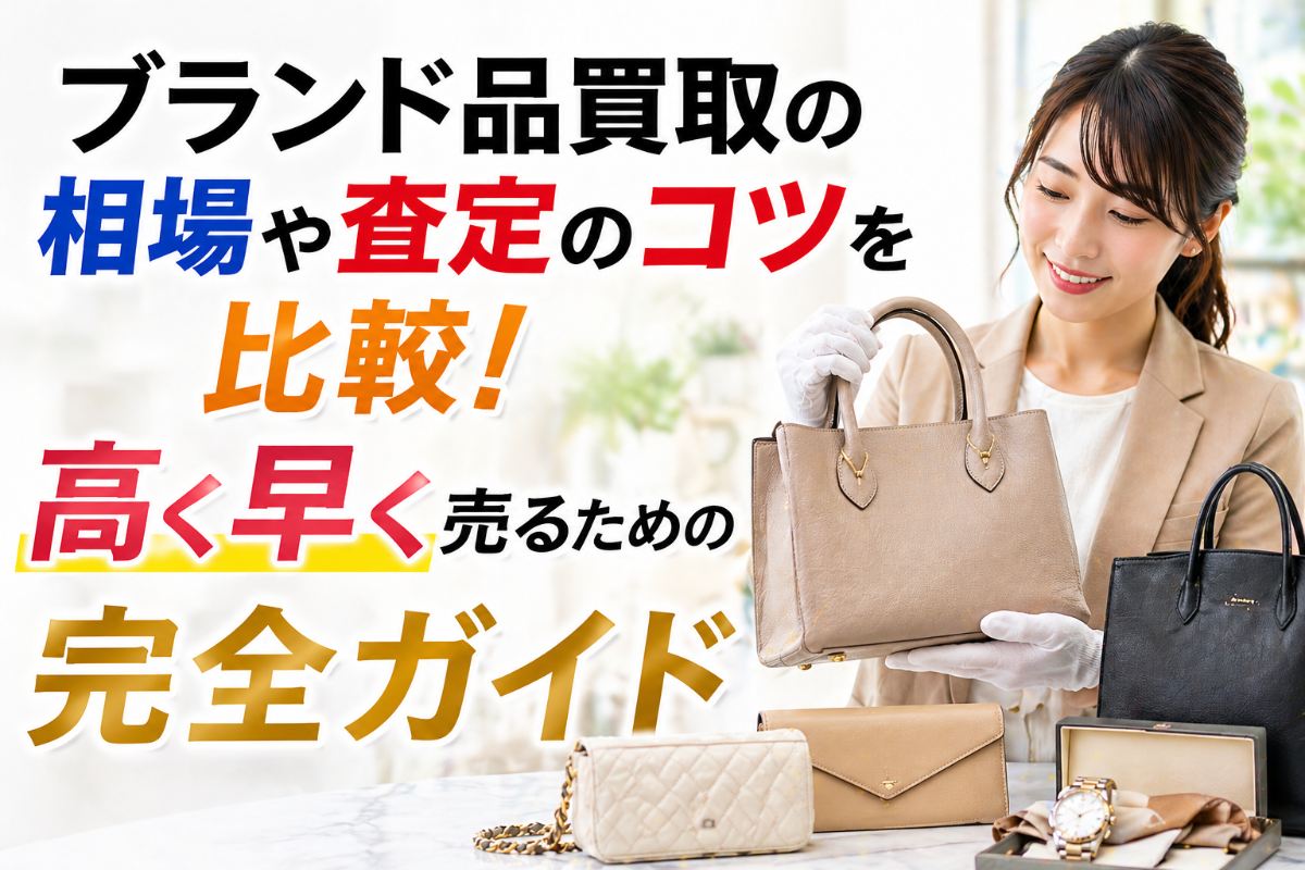 ブランド品買取の相場や査定のコツを比較!高く早く売るための完全ガイド