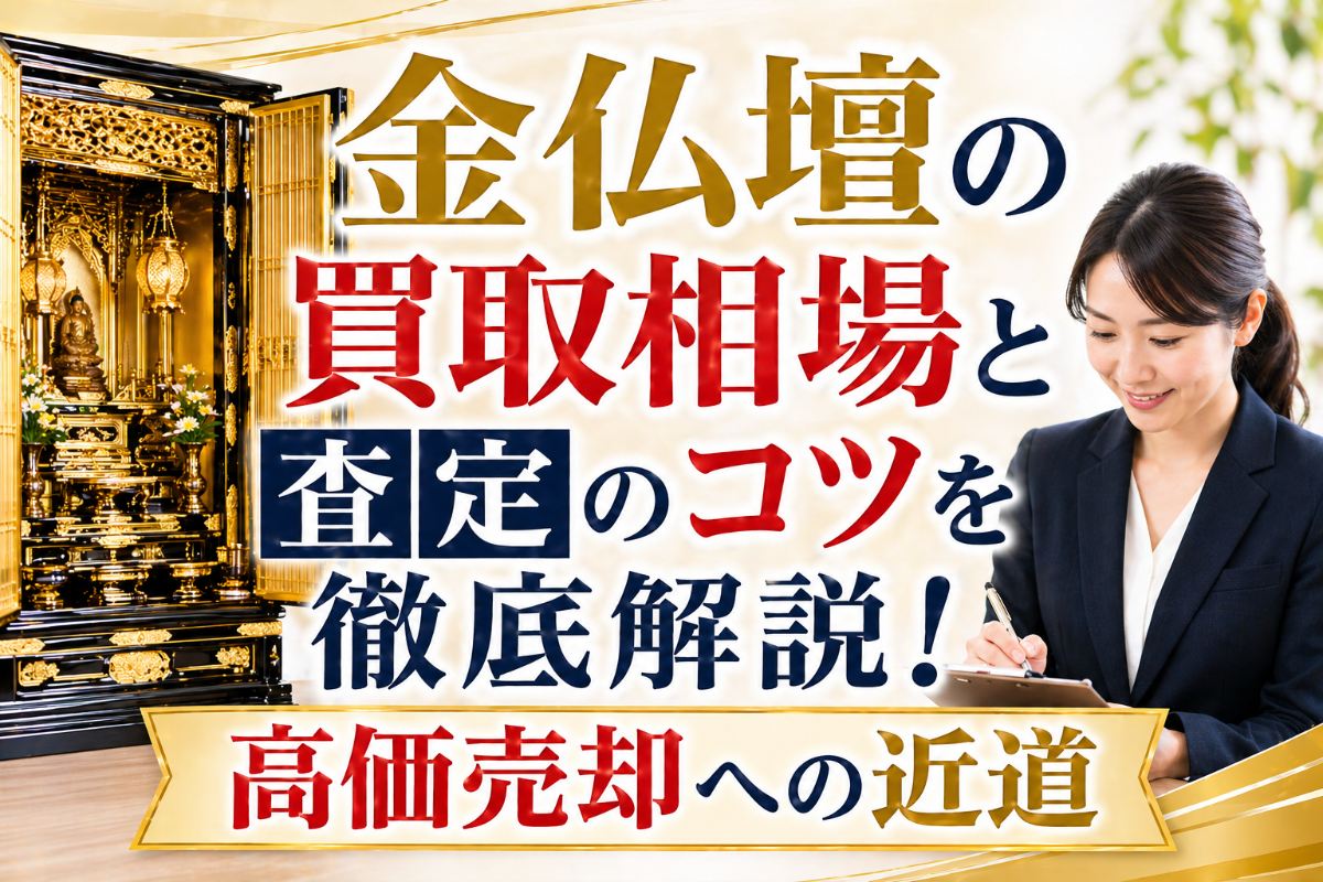 金仏壇の買取相場と査定のコツを徹底解説！高価売却への近道