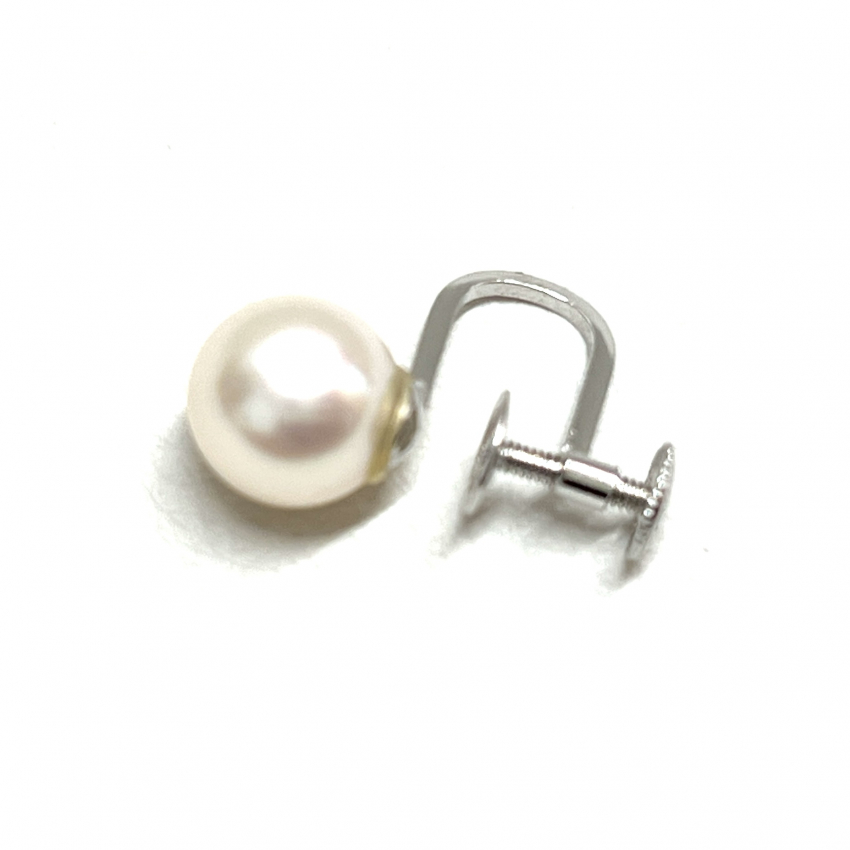 k14WG　パール付き　ピアス