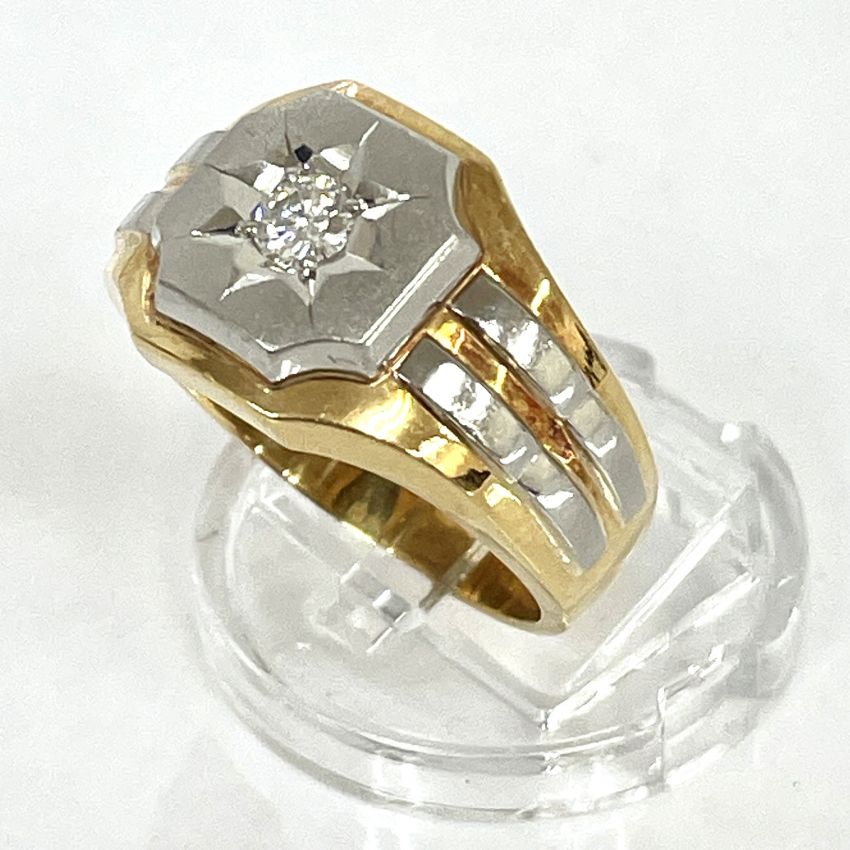 K18Pt900 リング D0.23ct