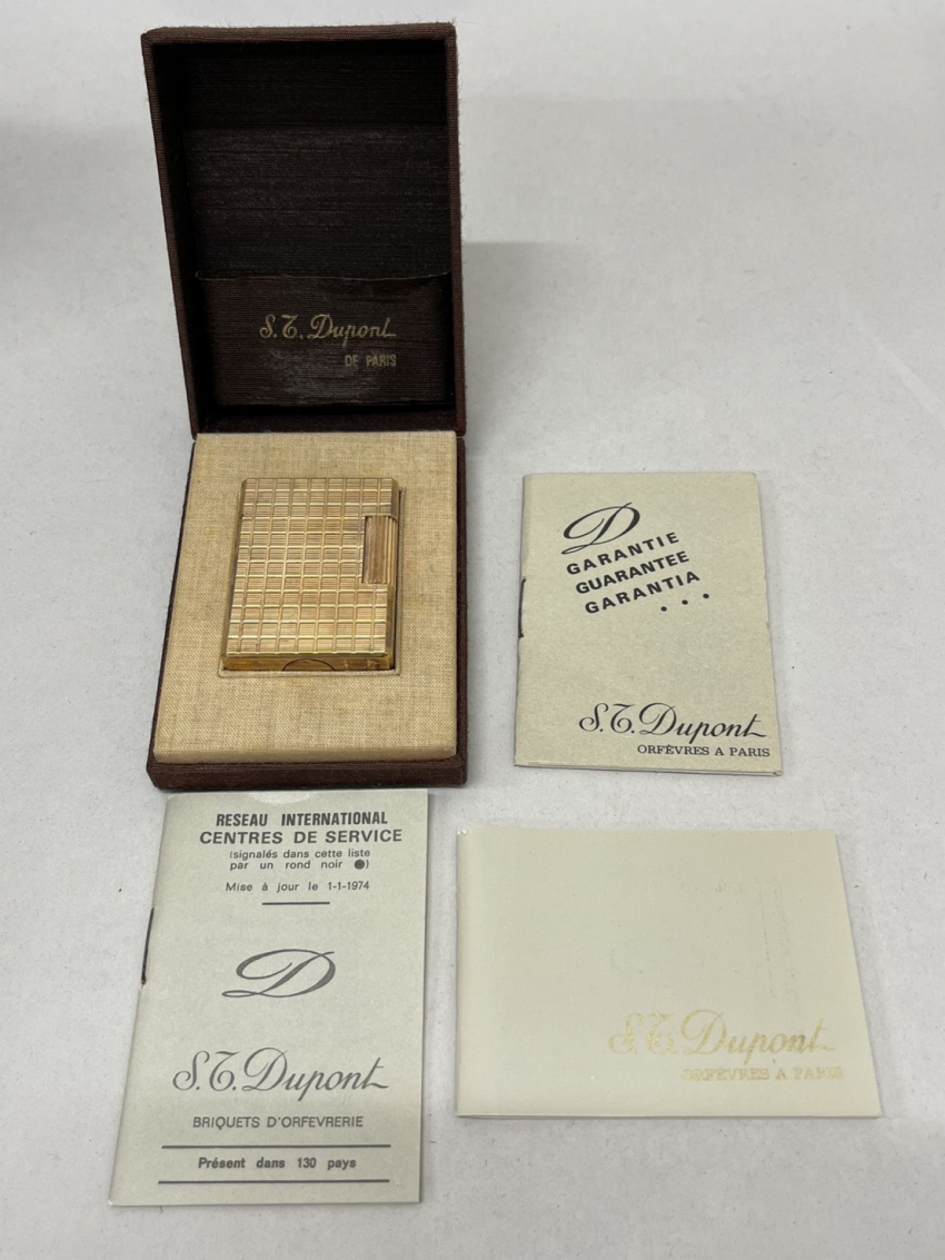 S.T.Dupont　ガスライター　ゴールド