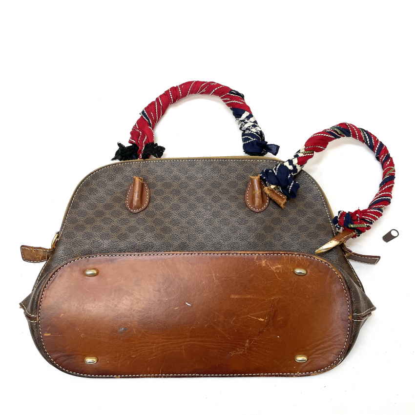 CELINE セリーヌ マカダム ハンドバッグ ハンドル破損