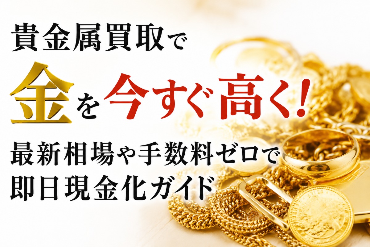 貴金属買取で金を今すぐ高く!最新相場や手数料ゼロで即日現金化ガイド
