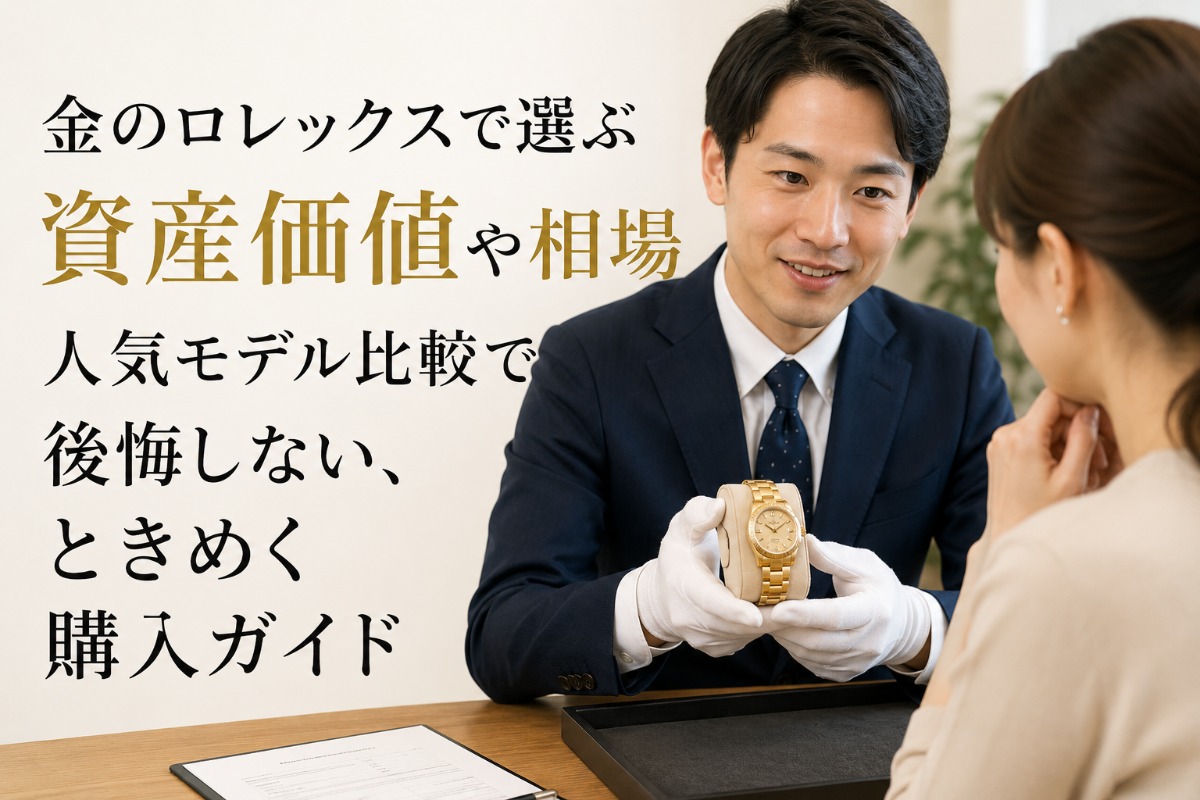 金のロレックスで選ぶ資産価値や相場―人気モデル比較で後悔しない、ときめく購入ガイド