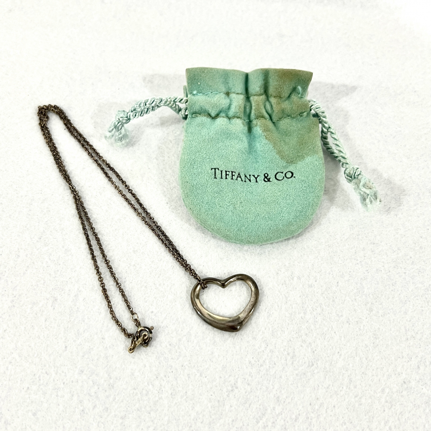 TIFFANY　オープンハート　ネックレス