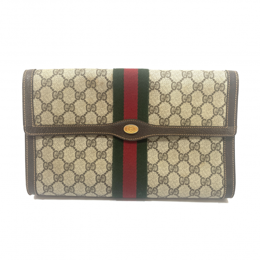GUCCI　クラッチバッグ　GGモノグラム