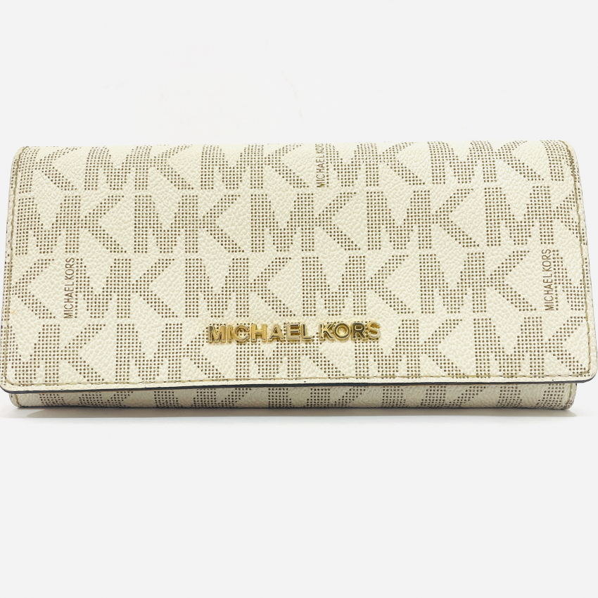 MICHAEL KORS　マイケルコース　シグネチャー　長財布　ホワイト