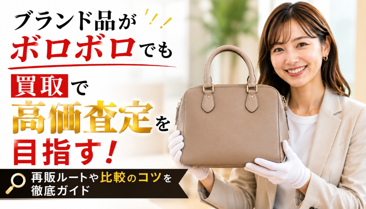 ブランド品がボロボロでも買取で高価査定を目指す！再販ルートや比較のコツを徹底ガイド