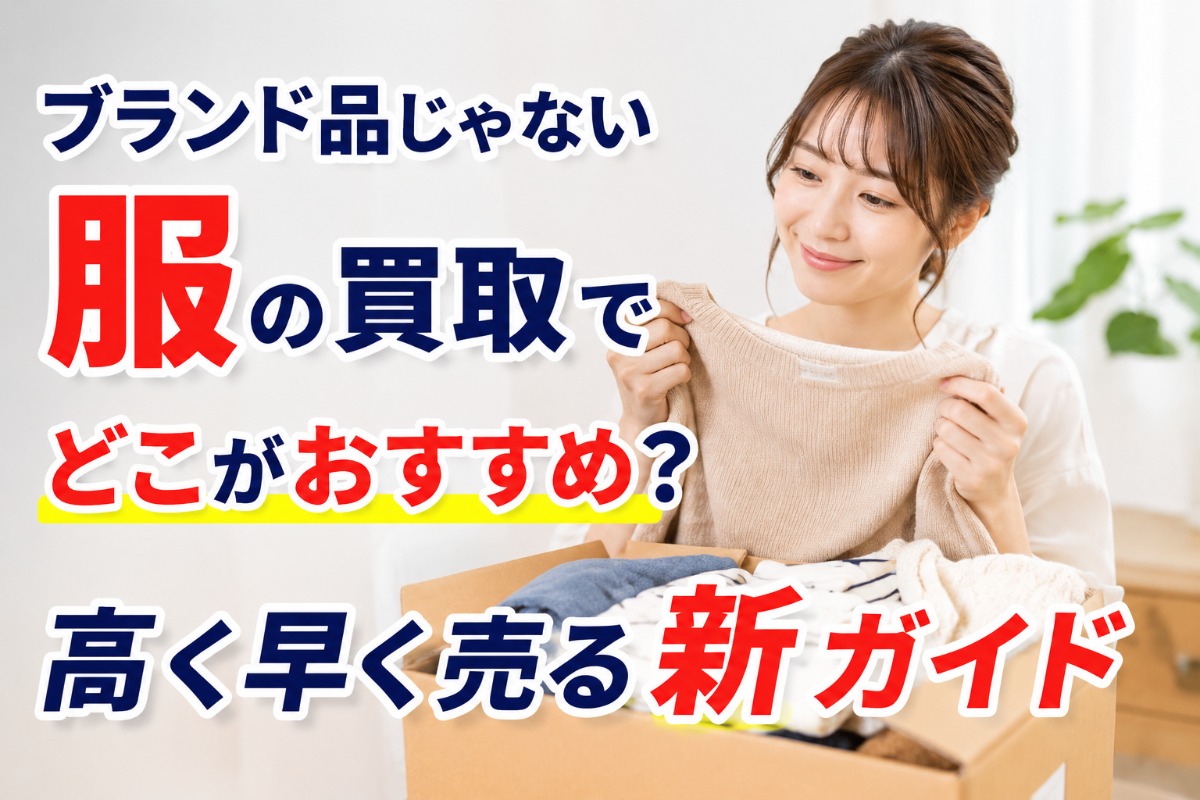 ブランド品じゃない服の買取でどこがおすすめ？高く早く売る新ガイド