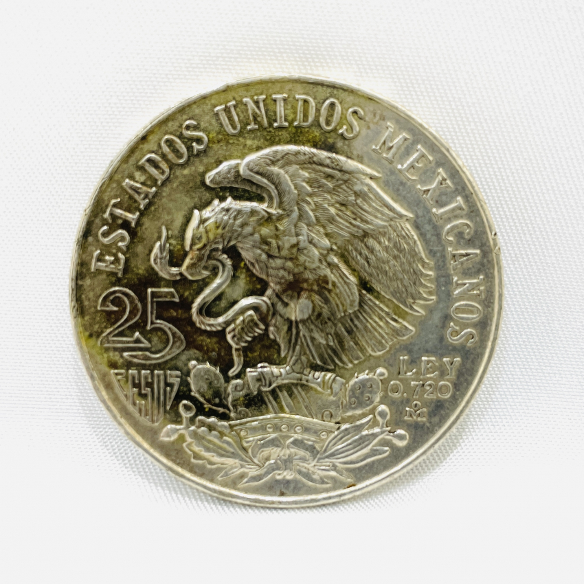 メキシコオリンピック記念　25ペソ銀貨