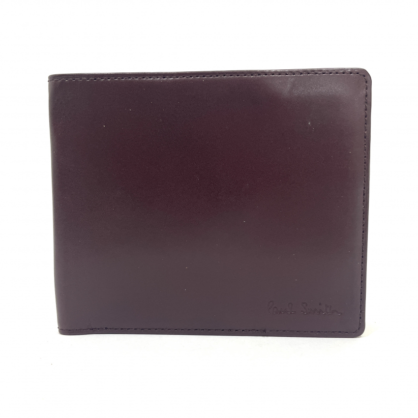 Paul Smith ポールスミス 二つ折りレザー財布 ワインレッド