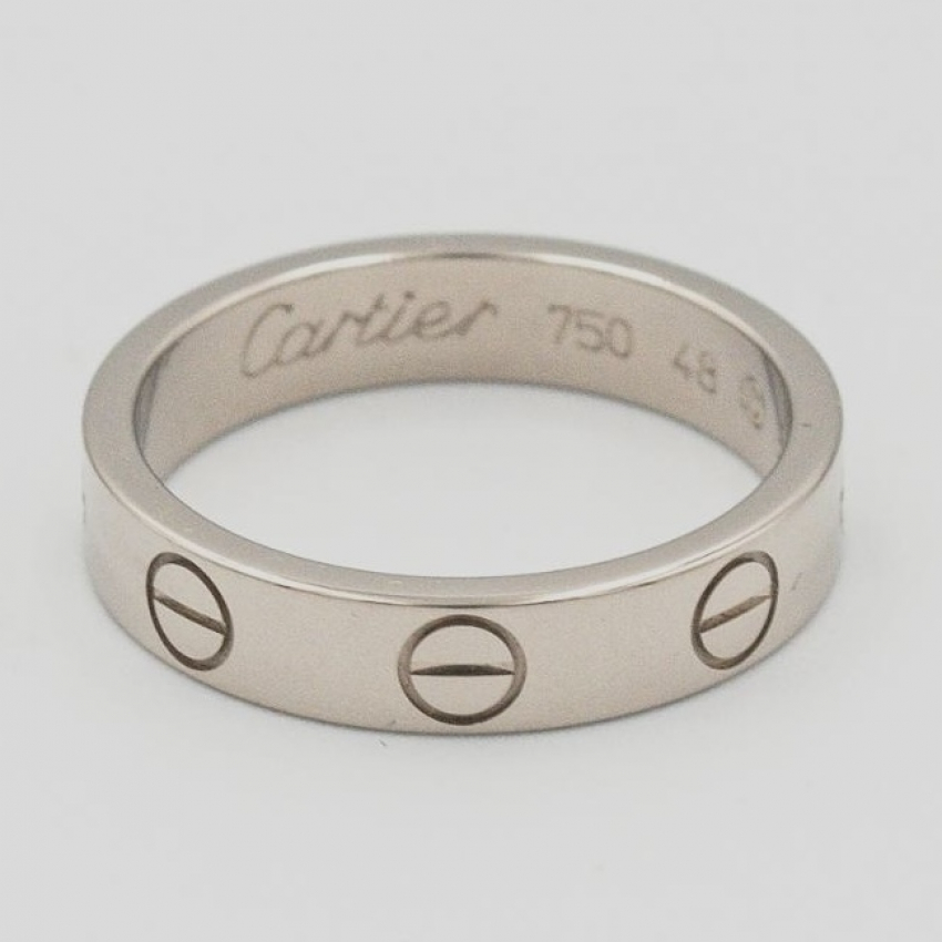 K18WG　Cartier　ミニラブリング