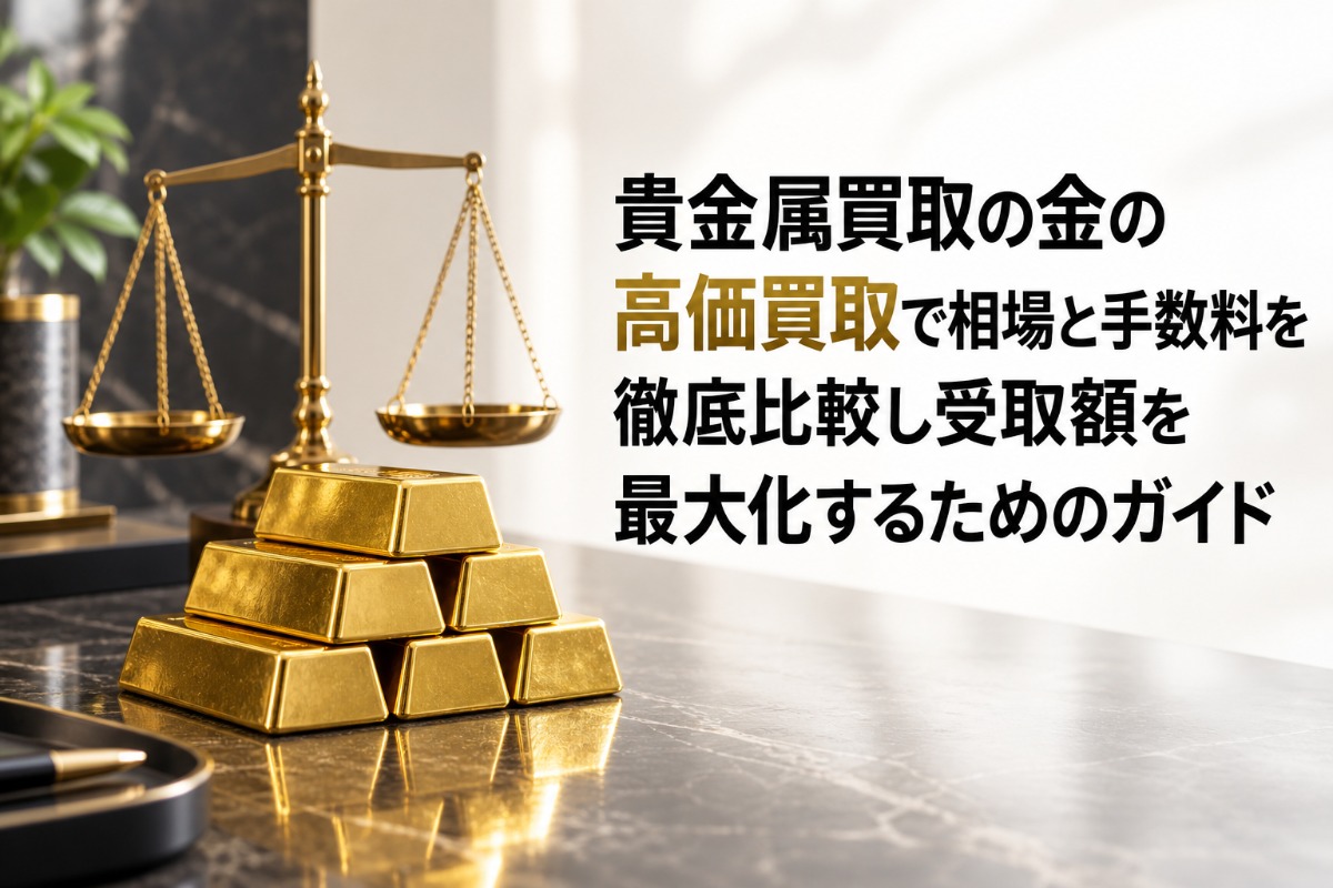 貴金属買取の金の高価買取で相場と手数料を徹底比較し受取額を最大化するためのガイド