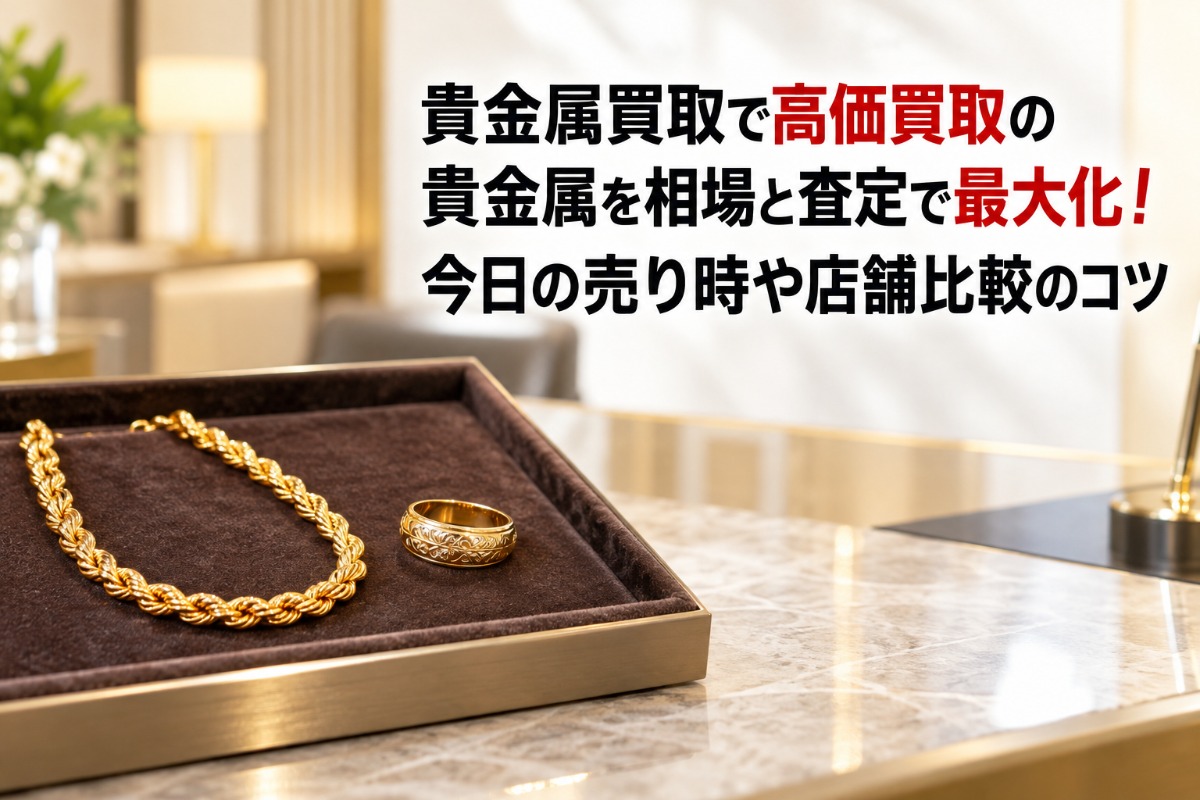 貴金属買取で高価買取の貴金属を相場と査定で最大化!今日の売り時や店舗比較のコツ